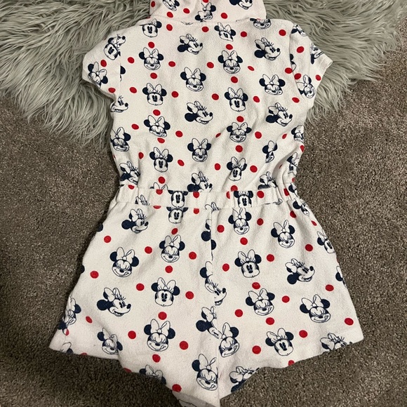 Disney Minnie Mouse romper with ears terry cloth size 5/6 - Picture 3 of 6